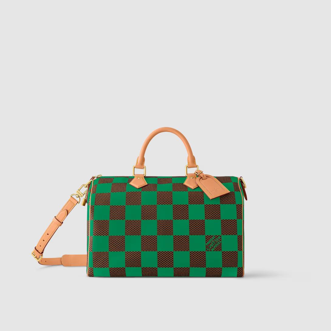 Túi Louis Vuitton Speedy Bandoulière 40 Damier Other Nam Xanh Lá